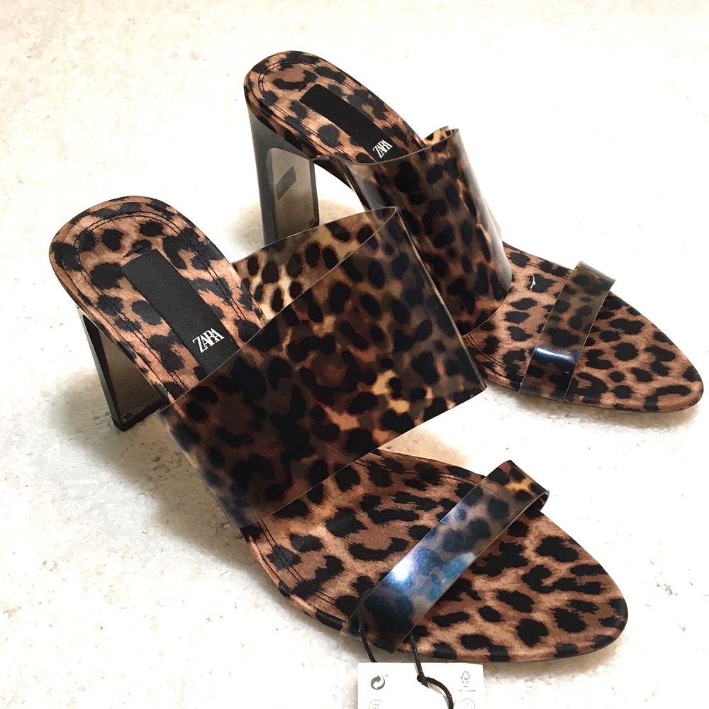 ZARA ANIMAL PRINT HIGH HEEL SANDAL-NEW Sz 7 1/2&10